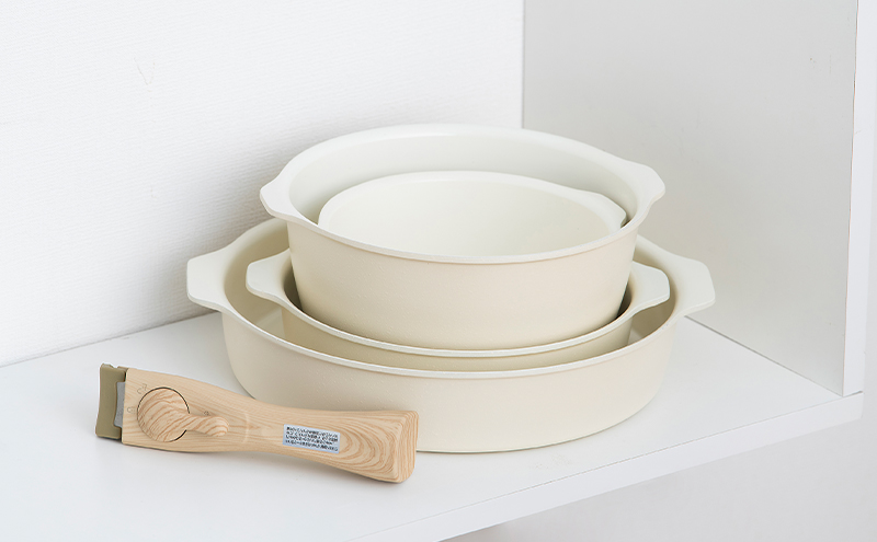 フライパン セット 12点 セット 取っ手が取れる DPAN-12S アイボリー お皿になる フライパン なべ 鍋 セット IH ガス オーブン セラミックコーティング アイリスオーヤマ キッチン用品 調理器具 新生活