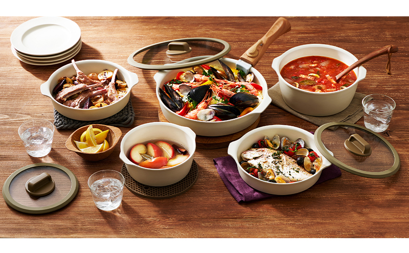 フライパン セット 12点 セット 取っ手が取れる DPAN-12S アイボリー お皿になる フライパン なべ 鍋 セット IH ガス オーブン セラミックコーティング アイリスオーヤマ キッチン用品 調理器具 新生活