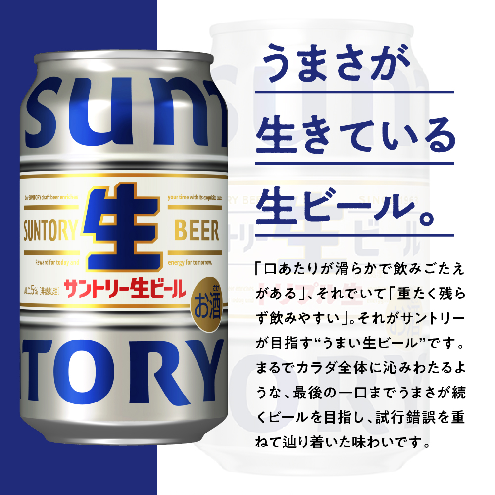 サントリー 生ビール トリプル生 350ml×24本 群馬県 千代田町 / 群馬県