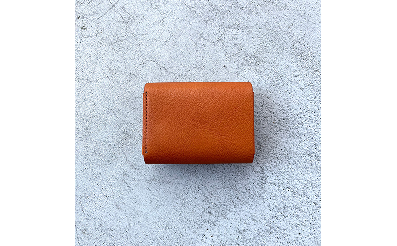【J 】 ミニ財布 （ オレンジ）【受注生産】 推し活 ミニ財布 通販 三つ折り財布 折財布 財布 サイフ さいふ