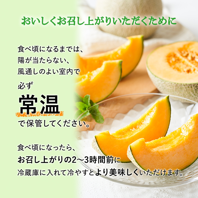 ふらの赤肉メロン1.3kg×2玉≪一色商店≫ 果物類 フルーツ メロン赤肉