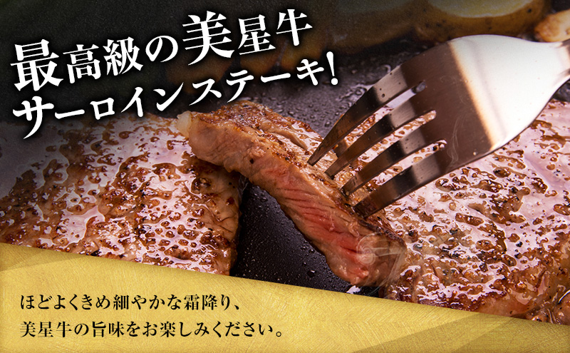 【定期便 2回 毎月届く】美星和牛 サーロインステーキ 各回約800g（約200g×4枚） 牛肉 岡山県 里庄町 送料無料
