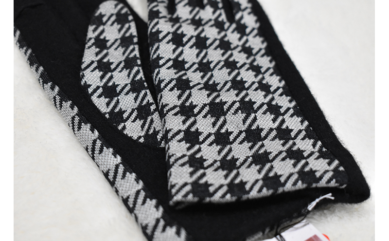 NEWレディース手袋　千鳥柄（指で～る） ファッション 小物 冬 通勤 通学 お出かけ あったか手袋 あったかグッズ 女性用 女性用手袋 