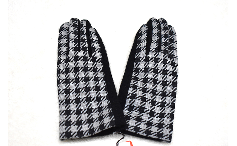 NEWレディース手袋　千鳥柄（指で～る） ファッション 小物 冬 通勤 通学 お出かけ あったか手袋 あったかグッズ 女性用 女性用手袋 