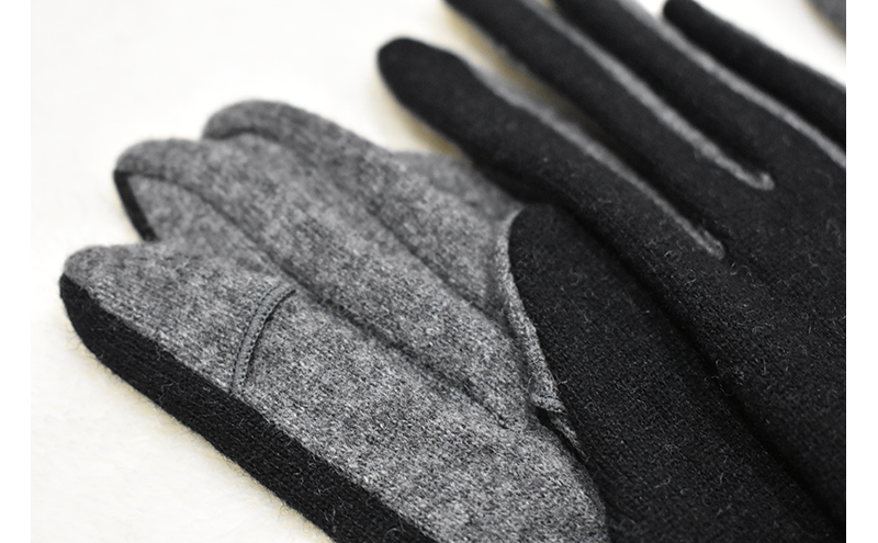 NEWレディース手袋　バイカラー（指で～る） ファッション小物 小物 冬 通勤 通学 お出かけ あったか手袋 あったかグッズ 女性用 女性用手袋 