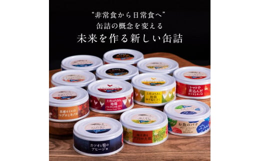 RHT023　【CF-R5cbs】 グルメ缶詰12缶セット〈黒潮町共通返礼品〉防災 故郷納税 缶詰 食べくらべ 詰め合わせ 魚 国産