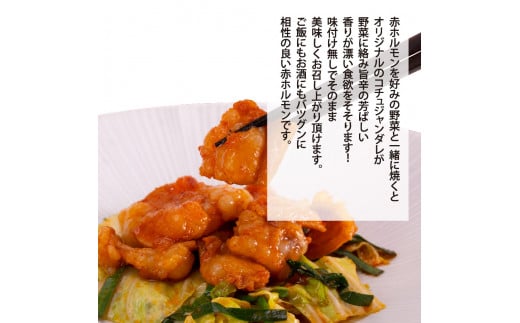 TKA003　【CF-R5cbs】 赤ホルモン 天下味オリジナル本格コチュジャンダレ漬け（150ｇ×6パック） ＃食べて応援