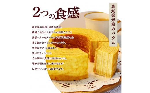 TKA018　【CF-R5cbs】 高知県産米粉のバウム・高知県産柚子のバウムセット