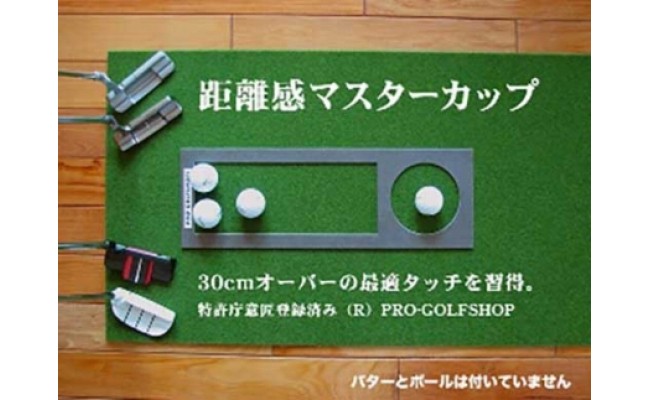 PGS041　ゴルフ練習セット・標準＆最高速（45cm×5.5m）2枚組パターマット（土佐カントリークラブオリジナル仕様）