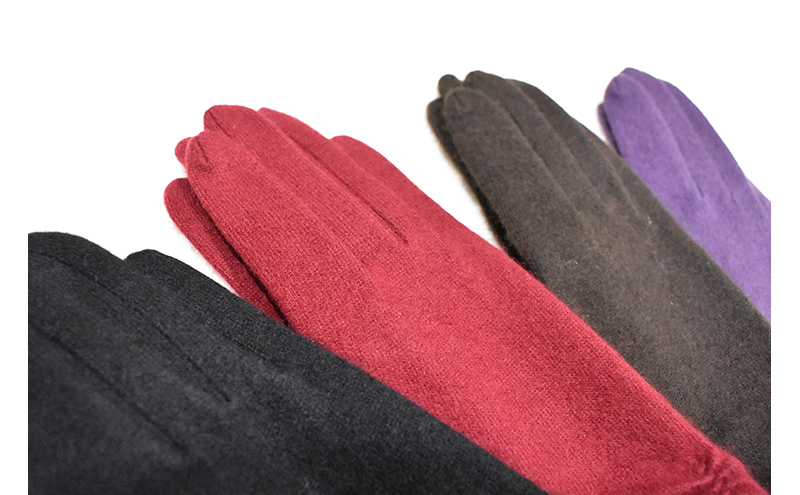 カシミヤ100％　レディース　タックファッショングローブ ファッション小物 小物 寒さ対策 冬 冬小物 手袋 シンプル おしゃれ 通勤 お出かけ 普段使い 