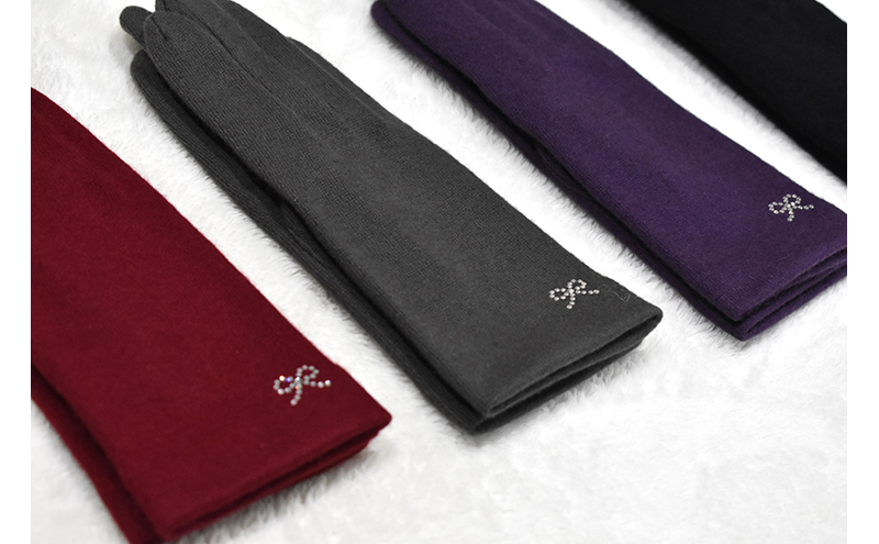 カシミヤ100％　レディース　ファッショングローブ ファッション小物 小物 寒さ対策 冬 冬小物 手袋 シンプル おしゃれ 通勤 お出かけ 普段使い 