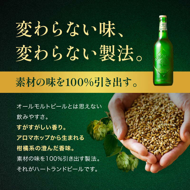定期便 3ヶ月 キリン ビール ハートランドビール 500ml 中瓶 12本 箱入 お酒 アルコール 瓶 3回 お楽しみ 