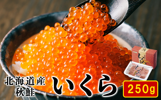 北海道産いくら 250g 鮭いくら 秋鮭 いくら 北海道 醤油漬け 国産 冷凍 送料無料