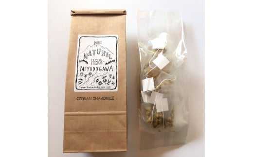 ハーブ仁淀川産 自然栽培ハーブ ジャーマンカモミール ハーブティー ティーバッグタイプ 7袋入り ギフト ティーバッグ 無農薬 リラックス 眠り 高知県産