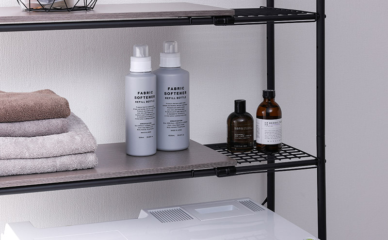 ランドリーラック 伸縮スタイルランドリーラック SLR-EX895 ブラック アイリスオーヤマ 伸縮 おしゃれ 縦型 スリム 可動棚 洗濯機ラック 一人暮らし ランドリー収納 洗面所 洗濯機 収納 省スペース 北欧 シンプル インテリア 