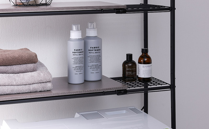 ランドリーラック 伸縮スタイルランドリーラック ハンガーバー付き HSLR-EX895 ブラック アイリスオーヤマ 伸縮 洗濯機ラック 洗濯ラック 洗濯機 laundry ランドリー ランドリー収納 一人暮らし インテリア 