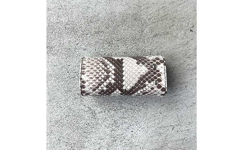 本革 キーケース ダイヤモンドパイソンレザー ファッション小物 イタリアンレザー プレゼント ギフト 