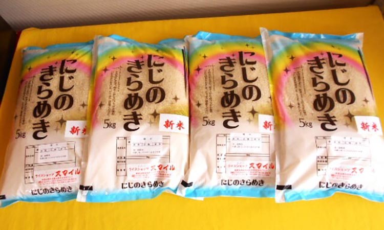 和歌山県産にじのきらめき 20kg(5kg×4) (2025年産)● ※2025年9月下旬頃より順次発送予定