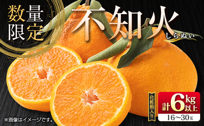 宮崎県日南市のふるさと納税 先行予約 不知火 計6kg以上 黒箱 化粧箱入り 期間限定 数量限定 果物 フルーツ くだもの 柑橘 みかん 令和8年発送 みかんジュース デザート おやつ 人気 おすすめ 国産 食品 ギフト 贈り物 贈答 ご褒美 お祝い 記念日 宮崎県 日南市 送料無料_D92-24
