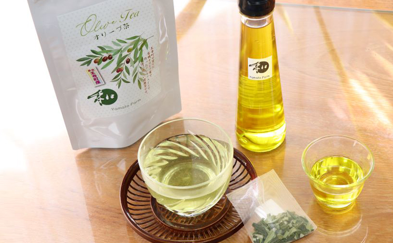【Olive Japan 2024 金賞受賞】奈良県王寺町産オリーブオイル100ml＋オリーブティーセット ティーバッグ オリーブ茶 国産 特産品 爽やか 風味 