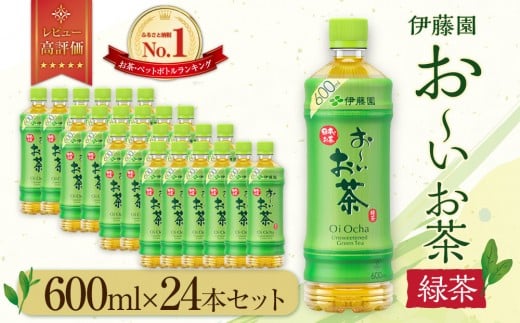 お～いお茶 緑茶600ml×24本セット［
