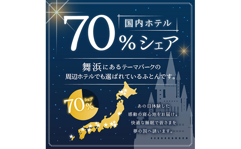 【ダブル】5つ星高級ホテル多数採用 国内ホテル・旅館70％シェア 国産 羽毛布団 掛け布団 安眠 睡眠改善 日本製 洗える 寝具 ベッド 布団 受注生産 収納袋付き 北海道