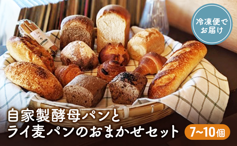 【長野県小諸市】自家製酵母パンとライ麦パンのおまかせセット ベーカリー ドイツ こだわり 美味しい 完全自給 植物性乳酸菌 食べやすい i蒸し焼き しっとり 酸味 冷凍 おすすめ