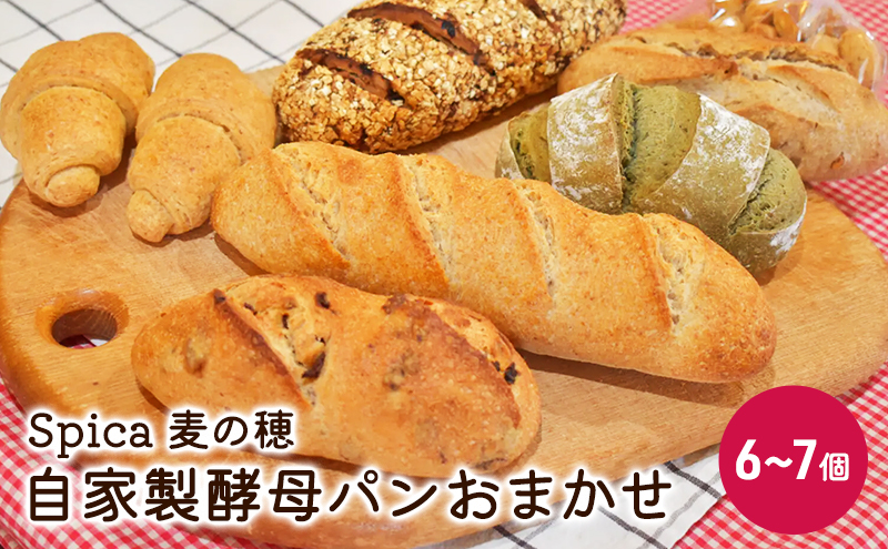 【長野県小諸市】自家製酵母パンおまかせ6〜7個セット ベーカリー ドイツ こだわり 美味しい 完全自給 植物性乳酸菌 食べやすい i蒸し焼き しっとり 酸味 冷凍 おすすめ