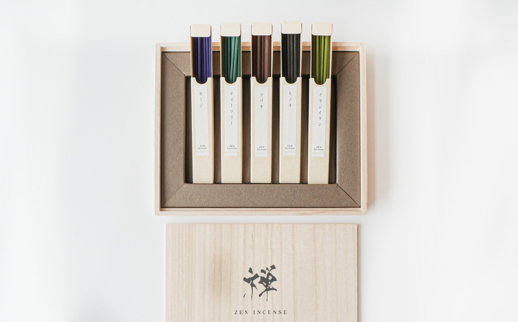 心地（Kokochi）【セージ・ティーツリー・ツバキ・ヒノキ・イランイラン】　[線香 お供え お香 人気 インセンス アロマ 墓参り 仏具]