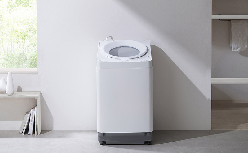 アイリスオーヤマ　縦型洗濯機 本体 ホワイト 洗濯機 8kg OSH 洗剤自動投入 ITW-80A02-W ホワイト アイリス