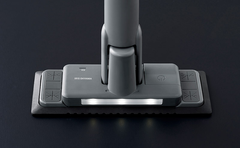 電動モップ 電動フロアワイパー SWD-A-H グレー アイリスオーヤマ 掃除 電動 フローリングワイパー ワイパー そうじ キッチン リビング 床 フロア 油汚れ 皮脂 床掃除 床拭き掃除