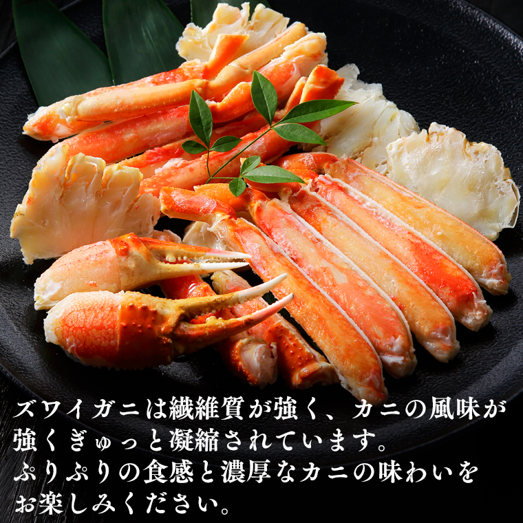【12月25日決済確定分まで年内発送】 ボイル 本ずわいがに 1kg 4肩 (500g × 2) カジマ ずわい蟹 ズワイガニ ずわいがに かに カニ 蟹