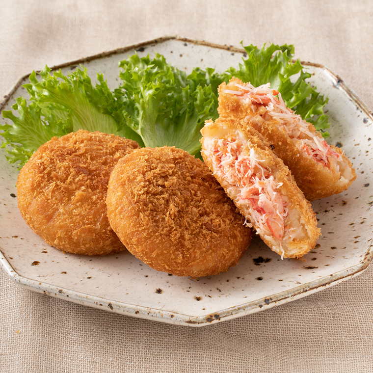 【12月25日決済確定分まで年内発送】 ずわいがに コロッケ 10個 グランプリ 受賞 カジマ かに カニ 蟹 男爵 冷凍