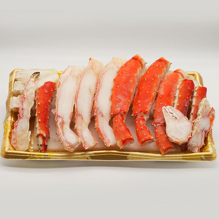 【12月25日決済確定分まで年内発送】ボイル たらばがに 1kg 親切カット 弥七商店 かに弥 たらば蟹 タラバガニ かに カニ 蟹 ハーフカット タラバ 鍋 焼きガニ