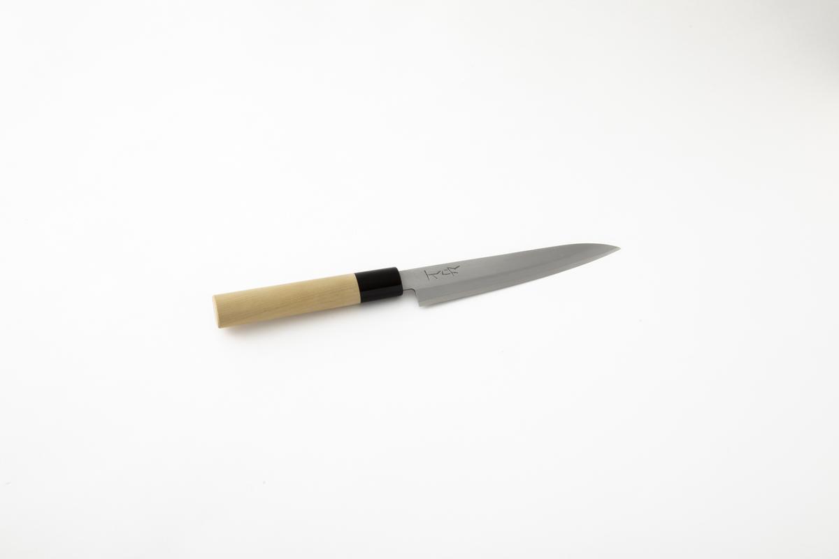 【京都 食道具竹上】 家庭用包丁2点セット （三徳&ペティ 万能使い用 和型三層タイプ）食道具竹上 鋼 ステンレス 青紙スーパー 鋼包丁 和包丁 文化包丁 日本製 高級 切れる キッチン用品 キッチン さんとくほうちょう ナイフ 雑貨 日用品 