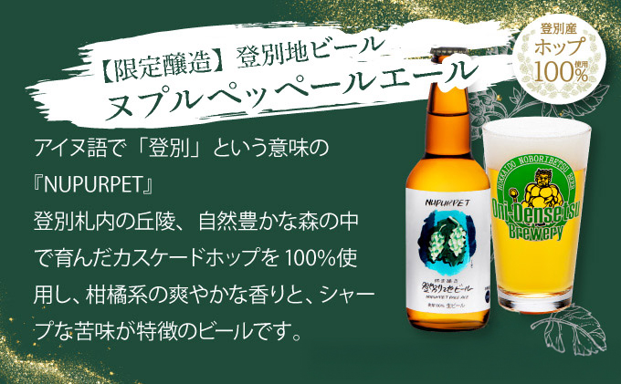 【数量限定】登別産ホップ使用のビールを含む地ビール6本 限定50セット ※12月1日以降順次発送