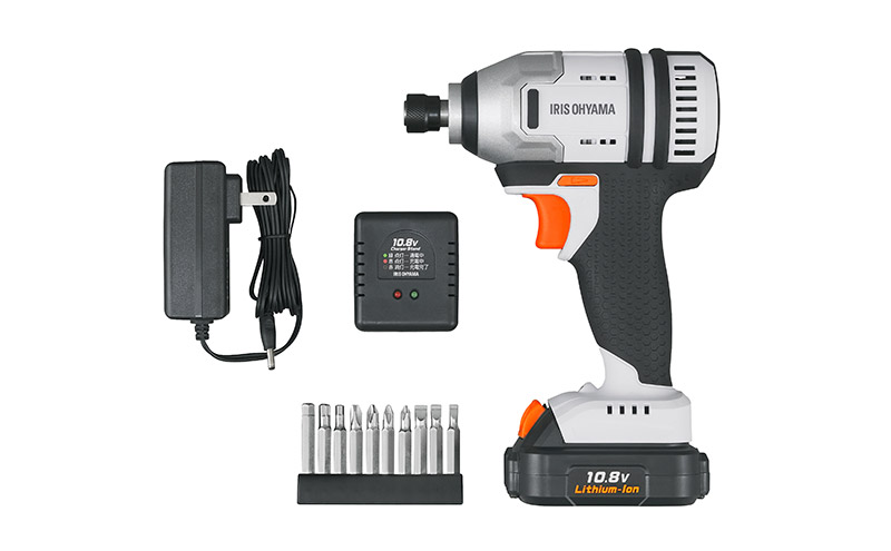 インパクトドライバー 充電式 アイリスオーヤマ DIY 工具 電動工具 小型 電動ドライバー ビットセット ドリル ドライバー コードレスドライバー スクリュードライバー 充電式インパクトドライバー JIDBL130 アイリス 家電 宮城 宮城県 大河原町