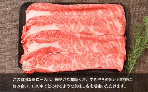 【A5ランク限定】淡路島産黒毛和牛 すきやき用肩ロース 500g　　[神戸ビーフ すき焼き 牛肉 高級]
