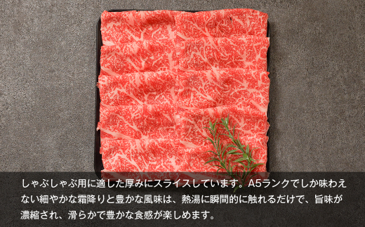 【A5ランク限定】淡路島産黒毛和牛 しゃぶしゃぶ用スライス 500g　[神戸ビーフ 牛しゃぶ 牛肉 人気 高級]
