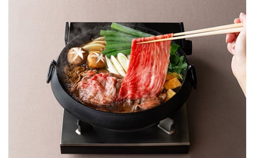 【カネ吉山本】近江牛【寿】すき焼き4種2段重【Y138W1】