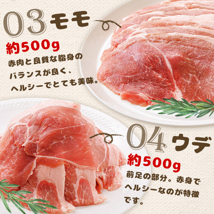 北海道中標津町のふるさと納税 北海道中標津産 ミルキーポークおためしセット（計2.1kg）【15002】