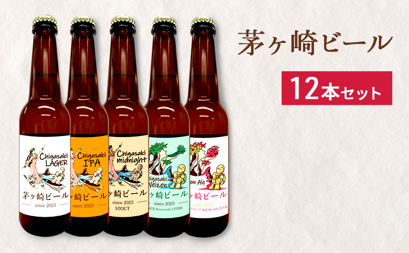 【神奈川県茅ヶ崎市】茅ヶ崎ビール アソート 12本セット 【お酒 ビール クラフトビール 瓶入り 段ボール入り】 地ビール 瓶ビール アルコール飲料 家飲み 晩酌 バーベキュー BBQ