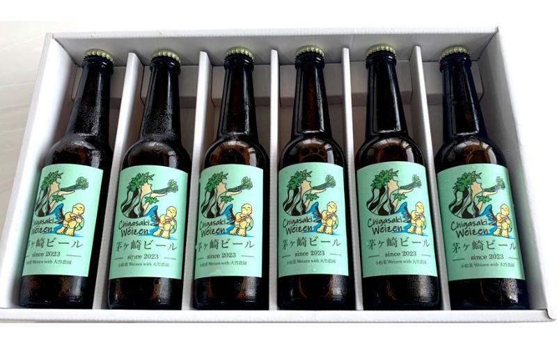 茅ヶ崎ビール (Weizen) 6本セット　【お酒　ビール　クラフトビール　瓶入り　化粧箱入り】 地ビール 瓶ビール アルコール飲料 家飲み 晩酌 バーベキュー BBQ 