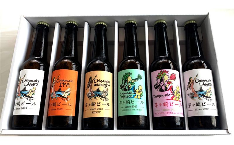 茅ヶ崎ビール アソート 6本セット　【お酒　ビール　クラフトビール　瓶入り　化粧箱入り】 地ビール 瓶ビール アルコール飲料 家飲み 晩酌 バーベキュー BBQ 