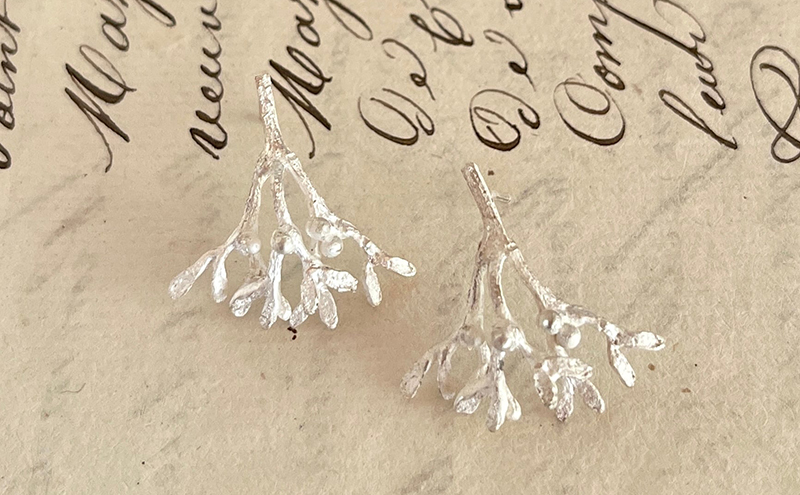 ヤドリギminiピアス（SV）/ YUKIKO MATSUI アクセサリー ファッション シンプル ギフト 