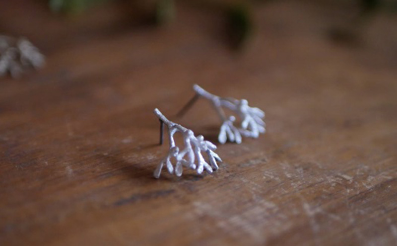 ヤドリギminiピアス（SV）/ YUKIKO MATSUI アクセサリー ファッション シンプル ギフト 