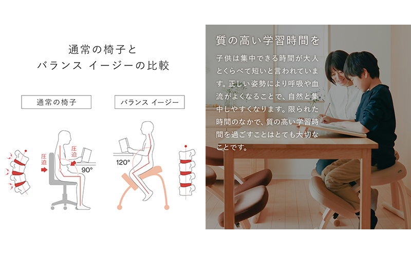 バランスイージー カバーなし 選べる カラー 姿勢強制イス 姿勢がよくなる椅子 子供 大人 姿勢強制 姿勢がよくなる 椅子 バランス イージー いす イス 学習椅子 姿勢をよくする グッズ インテリア 家具 日本製 岐阜 岐阜県 美濃市