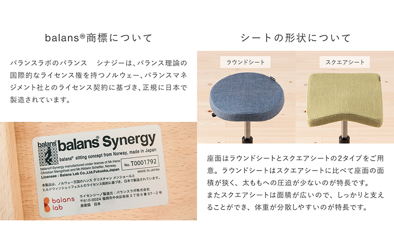 バランスシナジー カバーなし 選べる カラー 腰痛対策椅子 腰痛対策 腰痛予防 腰痛防止椅子 腰痛防止 椅子 姿勢強制椅子 姿勢が良くなる椅子 姿勢強制 姿勢が良くなる いす イス インテリア 家具 日本製 岐阜 岐阜県 美濃市