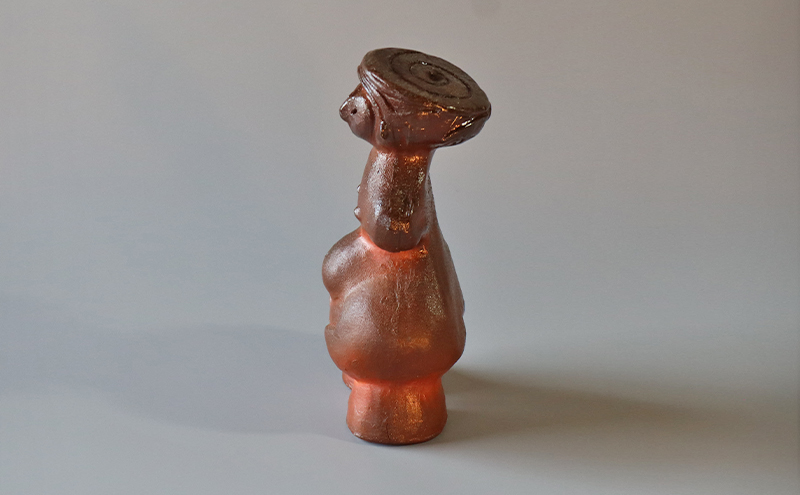 土偶 国宝土偶「縄文のビーナス」（長野県　茅野市尖石縄文考古館蔵）【備前焼 東児の花窯】 