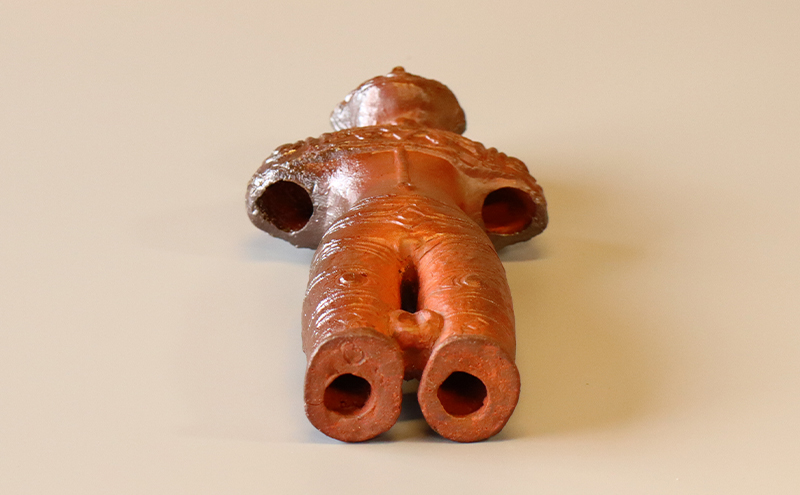 土偶 国宝土偶「中空土偶」（函館市教育委員会蔵）北海道初の国宝【備前焼 東児の花窯】 